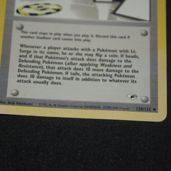 Pokemon TCG Vermilion City Gym 120/132 Gym Heroes Uncommon card - Picture 3 of 6